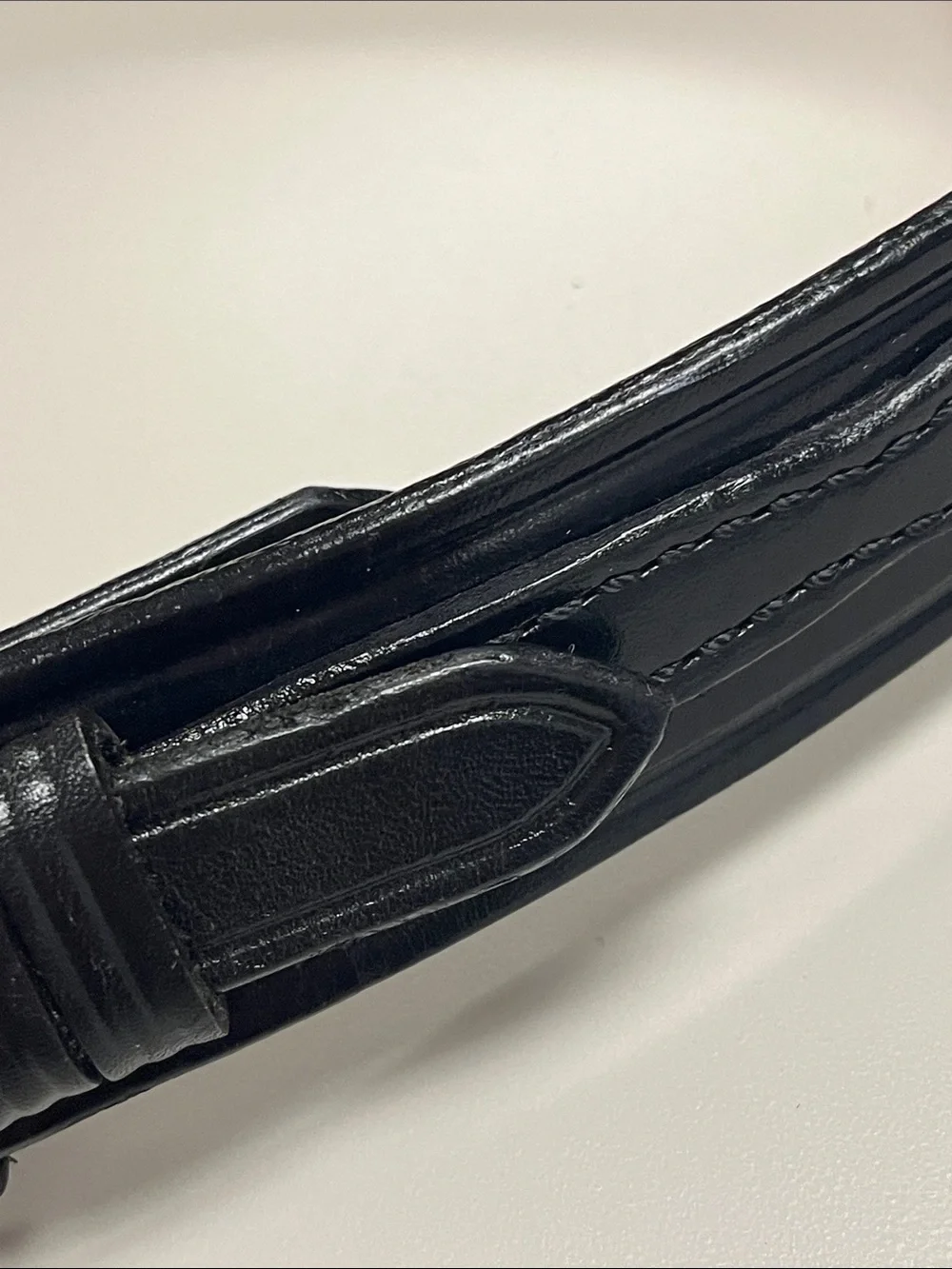 Don Hume Men’s Black Leather Duty Ranger Belt w/ Brass Buckle size 42